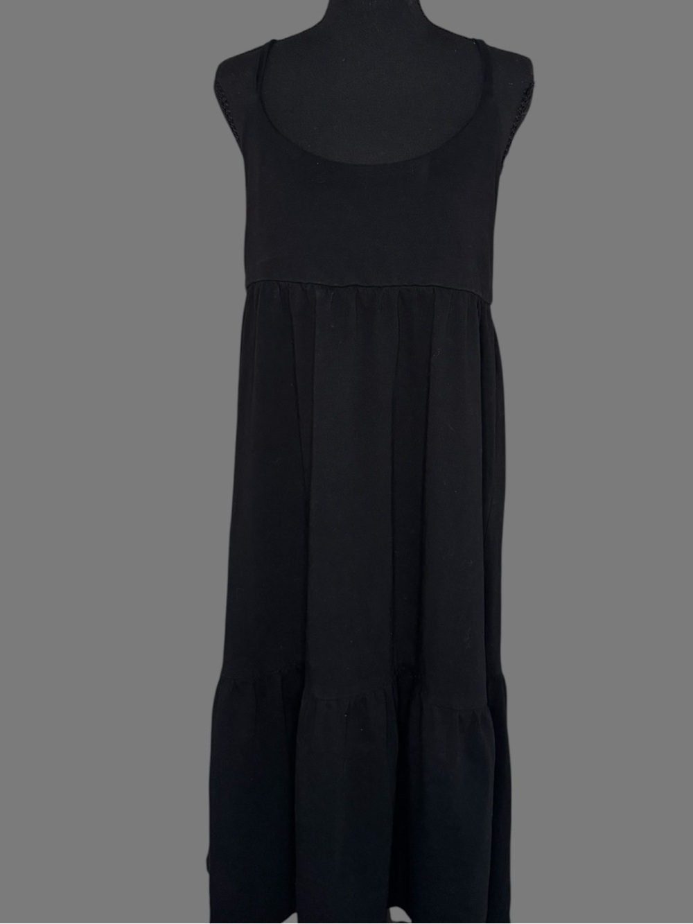 GAP Black Tiered Maxi Dress